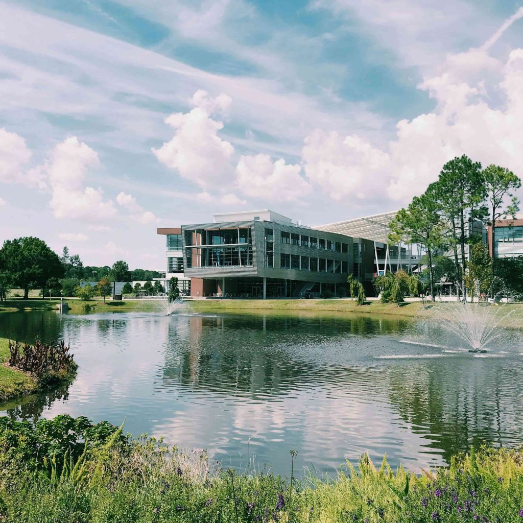 Jacksonville building with lake