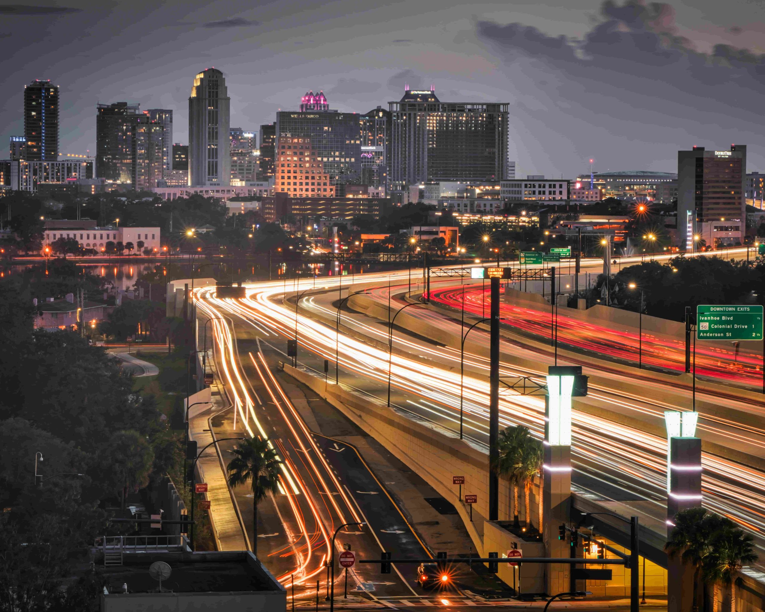 Orlando at night